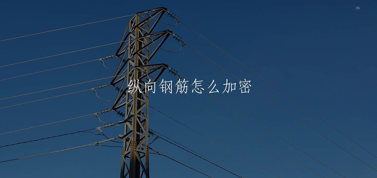 纵向钢筋怎么加密 核心概念图