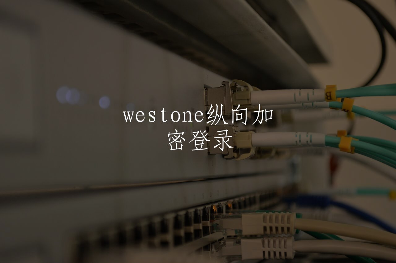 westone纵向加密登录 核心概念图
