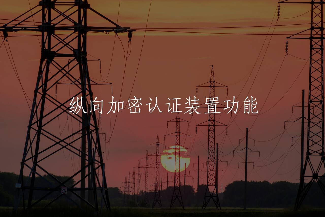 纵向加密认证装置功能 核心概念图